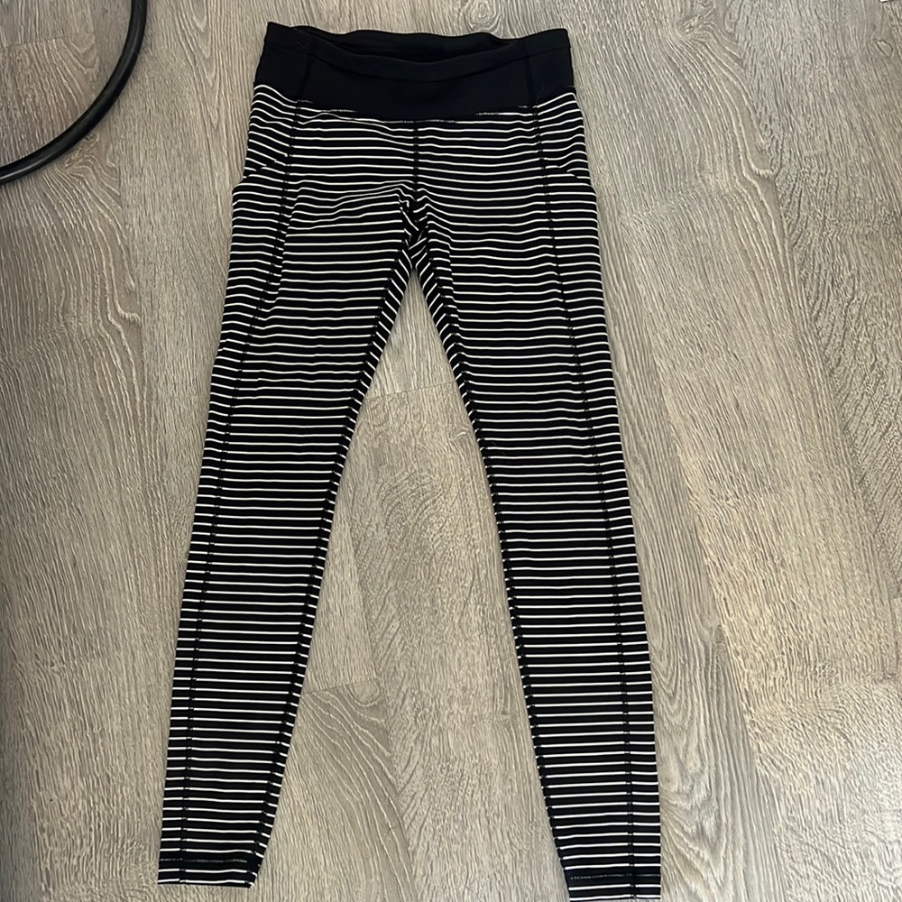 Lululemon striped leggings, size 10